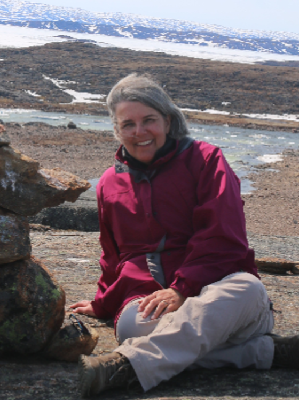 Taking a break from some walking in Iqaluit!